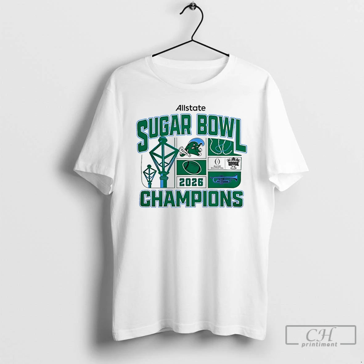 Classic Tulane Green Wave Football 2026 Sugar Bowl Champions