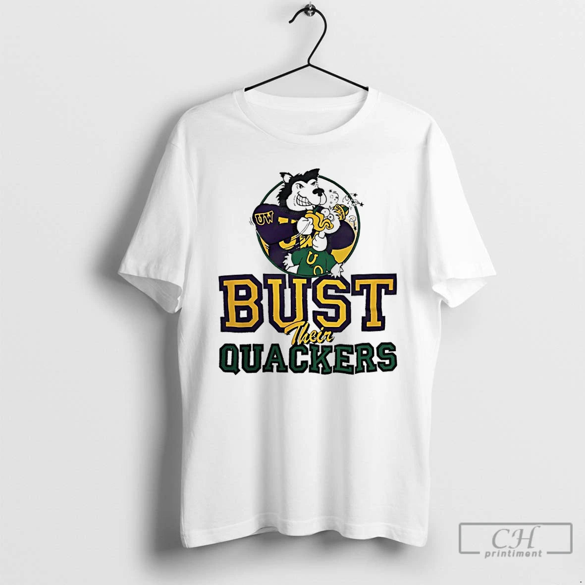 Classic Washington Huskies Beat Oregon Ducks Bust Their Quackers Mascot