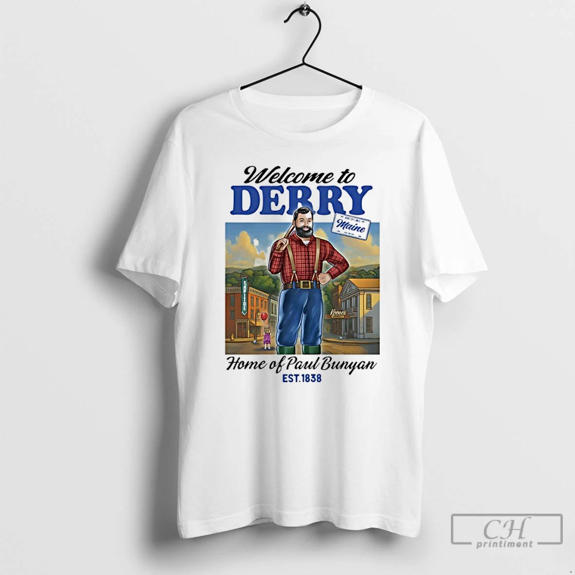 Classic Welcome To Derry Home Of Paul Bunyan Est 1838