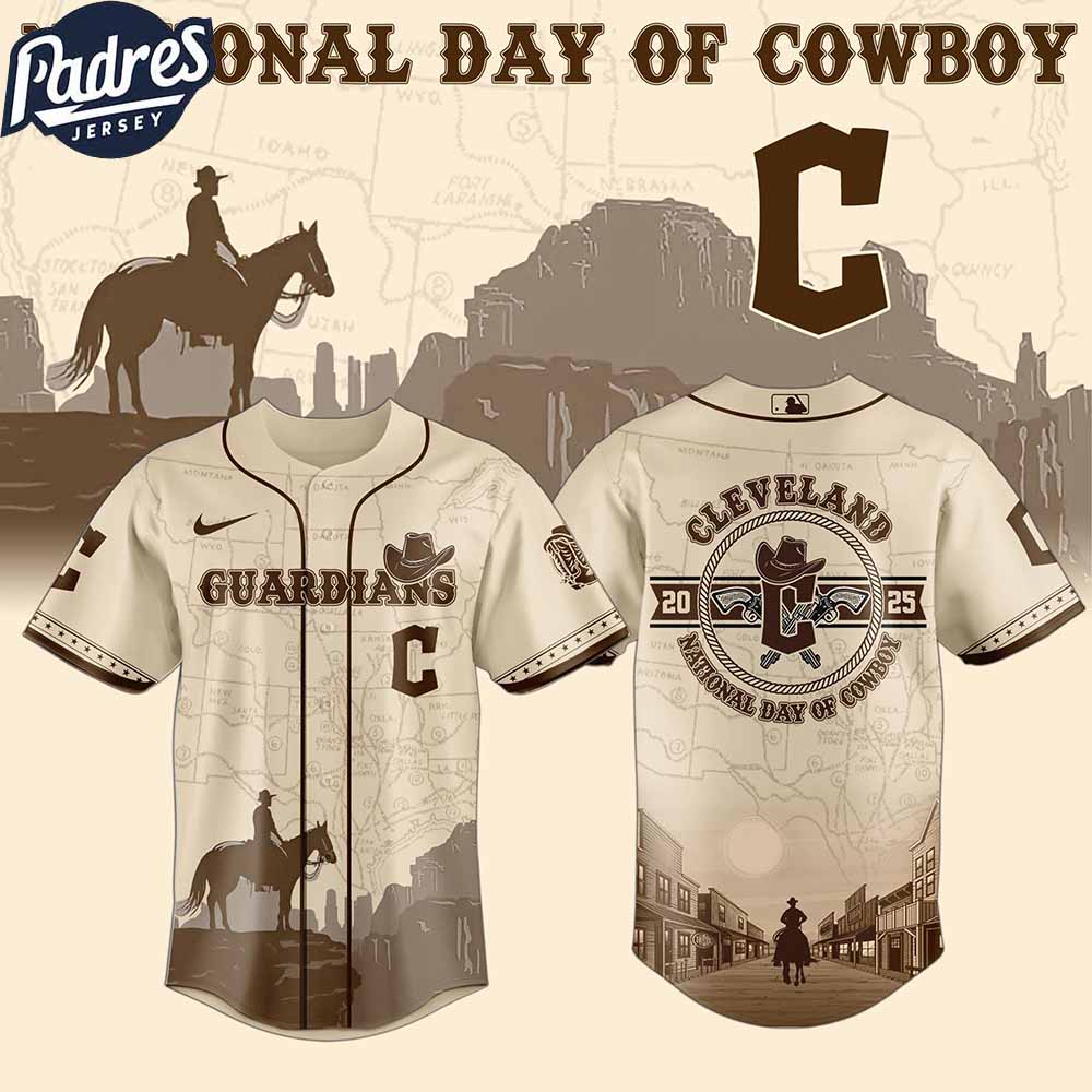 Cleveland Guardians MLB X National Day Of Cowboy Personalized Baseball Jersey - Padres Jersey Oasis: Elevate Your...
