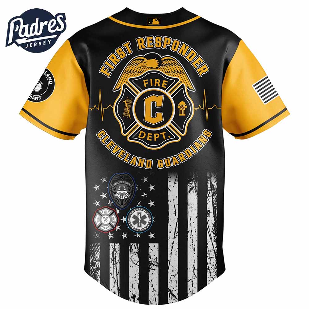 Cleveland Guardians MLB x First Responders Baseball Jersey - Padres Jersey Oasis: Elevate Your Baseball Style Game