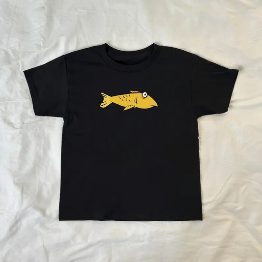 Club Penguin Fish Baby Tee, vintage, Fishbowl, ahs style, y2k clothing, Pinterest, 90s style baby tee, retro, Childhood Aesthetic, nostalgic