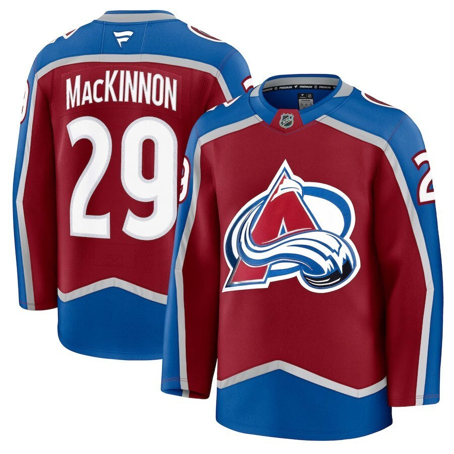Colorado Avalanche #29 Nathan MacKinnon Home Premium Jersey - Burgundy