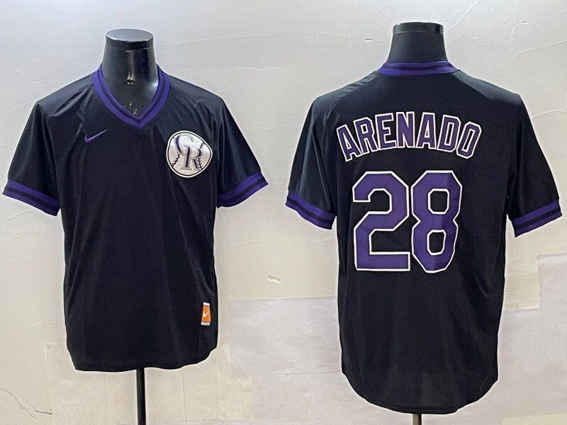 Colorado Rockies #28 Nolan Arenado Nokia Fashion Style 2