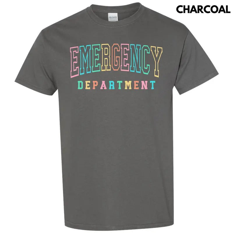 Colorful Emergency Dept Gildan Short Sleeve T-Shirt 'NLB' Hoodie, Sweatshirt | WearSparks.com