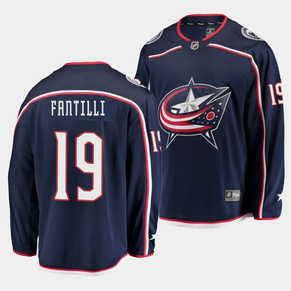 Columbus Blue Jackets #19 Adam Fantilli Home Navy Jersey 2023 NHL Draft