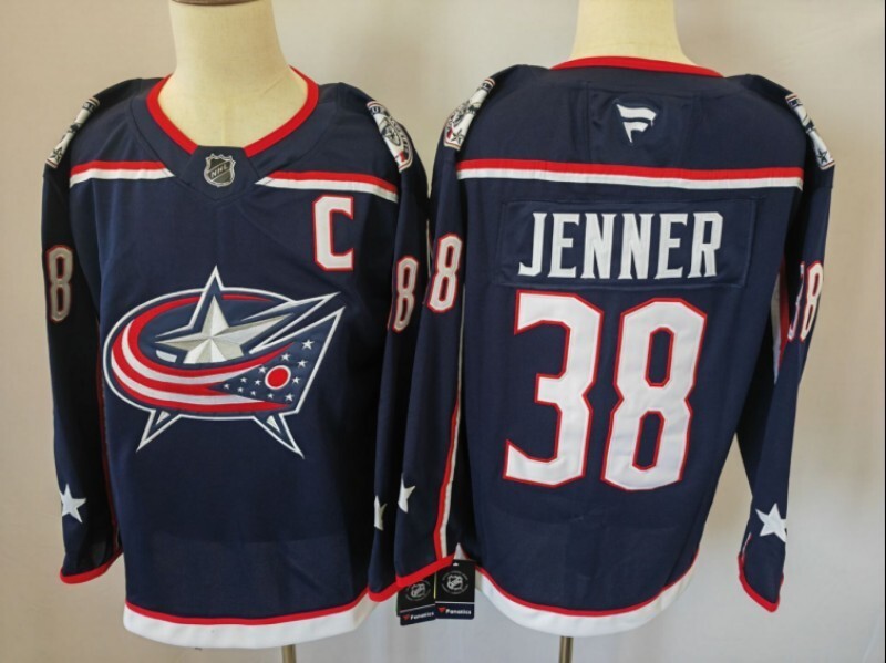 Columbus Blue Jackets #38 Boone Jenner Blue Jacket Style 1