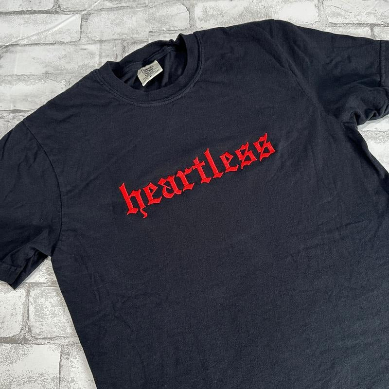 Comfort Colors - RED Heartless Embroidered T-shirt