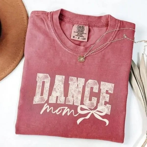 Comfort Colors Coquette Dance Mom Shirt, Dance Mom Tee, Ballet Mom Gift, Dance Mama Shirt, Ballet Mom T-shirt, Gift for Dance Mom, Cute Tee