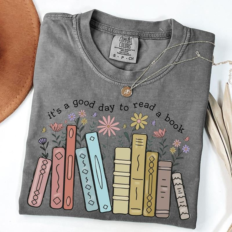 Comfort Colors Its A Good Day To Read A Book T-Shirt, Cute Teacher Shirt, Back to School Shirt, Bookish Tee, New Teacher Gift