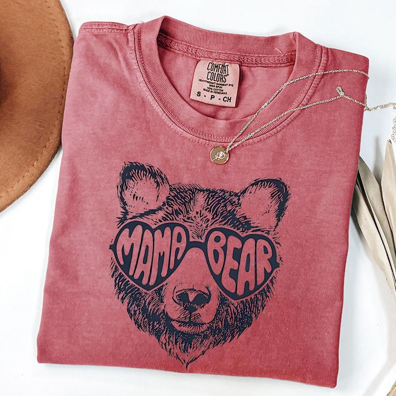 Comfort Colors Mama Bear Shirt, Cute Mama T-Shirt, Mother's Day Gift, New Mom Gift