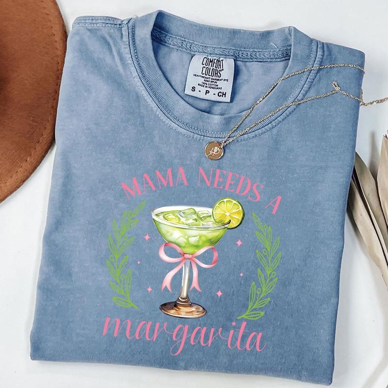 Comfort Colors Mama Needs a Margarita Shirt, Funny Tequila Shirt, Tequila Lover Gift, Drinking Tee, Margarita T-shirt