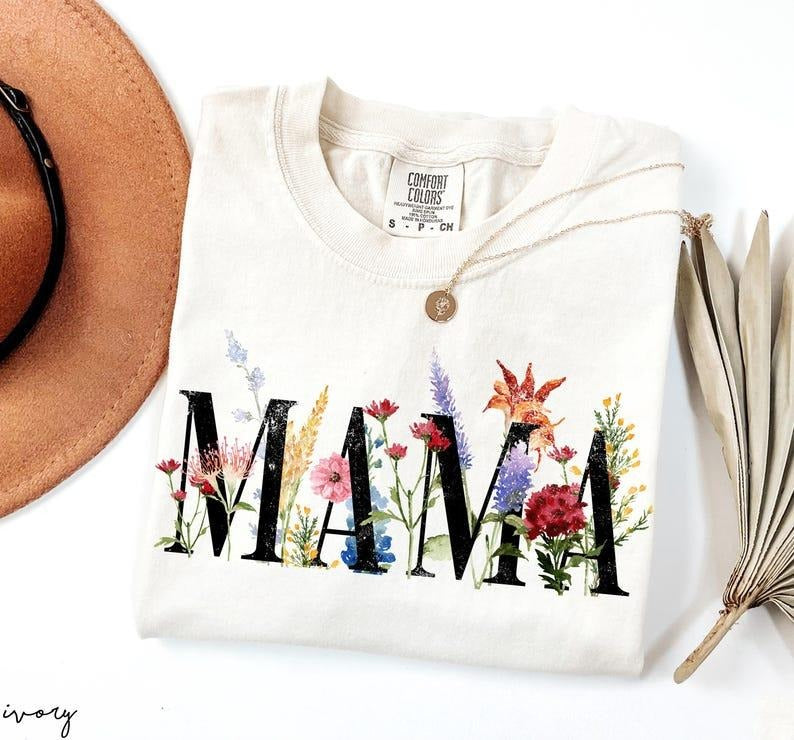 Comfort Colors Mama Shirt, Mothers Day Gift, Mothers Day Shirt, Mom Birthday Gift, Mama Tshirt