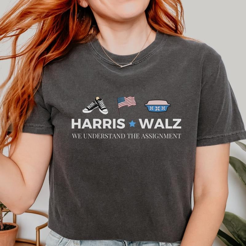 Comfort Colors Midwest for Harris Walz Shirt, Minnesota for Kamala 2024 Shirt, Election Shirt, Voting Shirt, Liberal Shirt