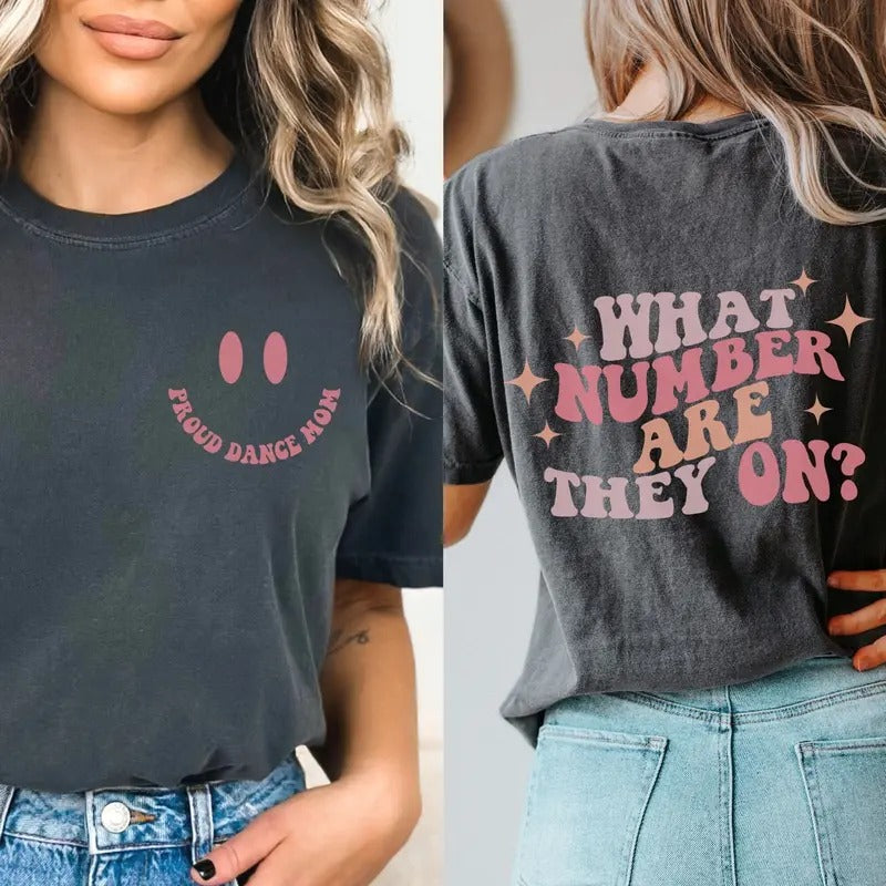 Comfort Colors Proud Dance Mom Shirt Retro Dance Mom Tshirt Cute Dance Team Mom Shirt Dance Competition Mom Shirt Gift Dancer Mom Tee Shirt TK43GN