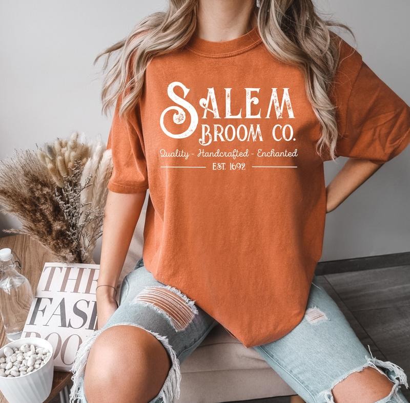 Comfort Colors Salem Broom Co Shirt, Crewneck Sweatshirt