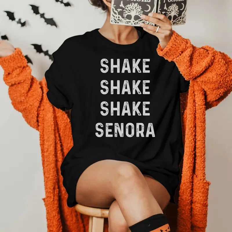 Comfort Colors Shake Shake Shake Señora Shirt, Halloween T-shirt, Fall Shirt, Funny Halloween Shirt, Halloween Costume