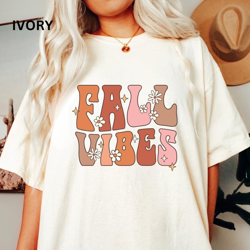 Comfort Colors Shirt, Fall Vibes #2 Shirt, Comfort Colors Fall Shirt, Halloween Graphic Shirt,Casual Shirt Unisex, Halloween Clothing, Graphic Halloween Apparel, Casual Cotton T-shirt, Unisex Halloween