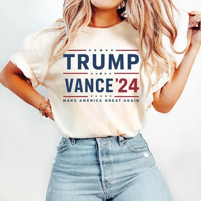 Comfort Colors Trump 2024 Shirt, Trump Vance 24 Shirt, President Trump, JD Vance Shirt, Republican Shirt, Donald Trump Shirt, Trump Supporter Shirt