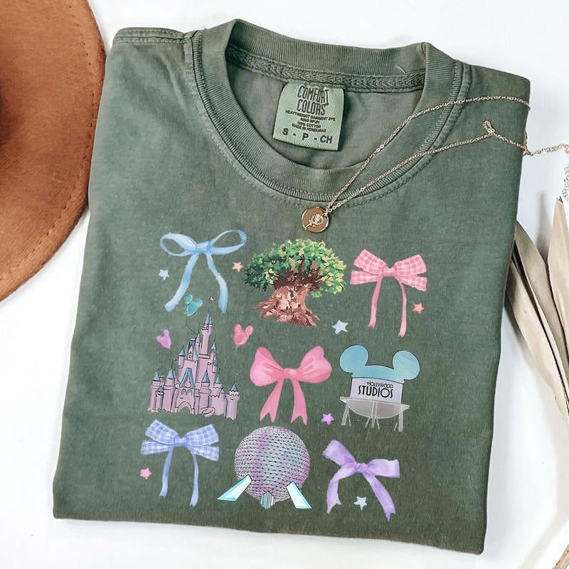 Comfort Colors Whimsical Castle Coquette Shirt, Dreamy Fairytale Park Tee, Enchanted Storybook Adventure Shirt, Fantasy Park Trip Tee