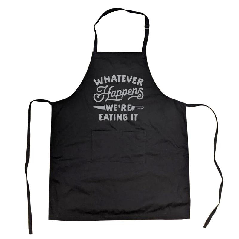 Cookout Apron Whatever Happens Were Eating It Grilling Baking Kitchen Chef Gift Funny Aprons Funny Food Cover Novelty...