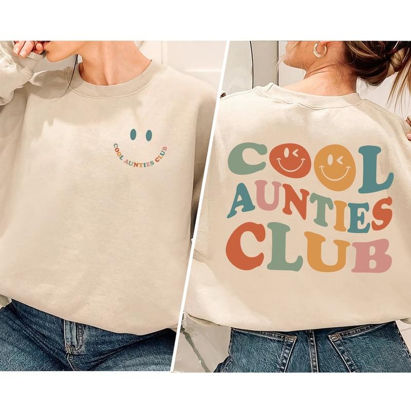 Cool Aunties Club Sweatshirt, Cool Aunts Club Sweatshirt, New Aunt Shirt, Cool Aunt Sweatshirt, Sister Gifts, Auntie...
