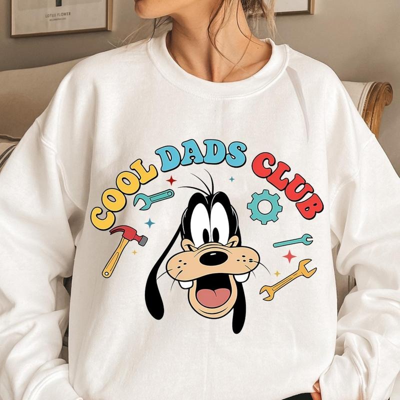 Cool Dad Club Tshirt Sweatshirt, Cool Dad Shirt, Fathers Day Shirt, Funny Dad Shirt, Cartoon Characters, Front and Back Dad Shirt
