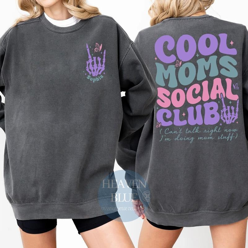 Cool Moms Social Club Shirt Mama Shirt Mom Shirt Rocker Mom Gifts Mothers Day Shirt Mothers Day Gift Mom Life Motherhood Mom Stuff TK43GN