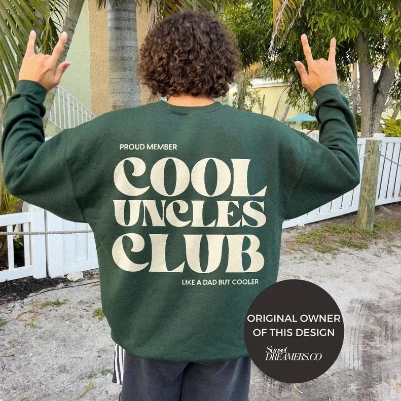 Cool Uncles Club New Uncle Gift Announcement Shower Gift Pregnancy Reveal Funny New Uncle Uncle to be Gift for New Uncle New Uncle