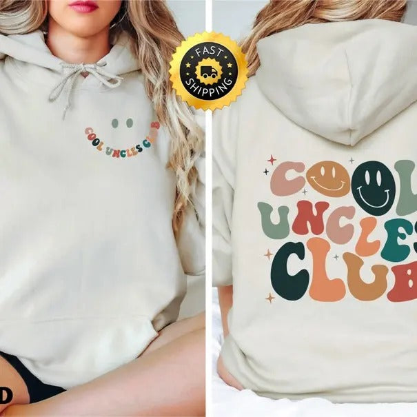 Cool Uncles Club Sweatshirt, Uncle Shirt, Pregnancy Announcement Shirt for Uncle, Cool Uncle Hoodie, Funny Uncle sweater, New Uncle shirt