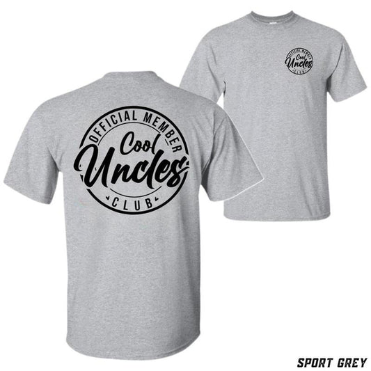 Cool Uncles Club T-shirt - Fun And Playful Design For Proud Uncles Tiktok Shop Store Featuring Bold Typography And Exclusive Member Badge Perfect For Family Gatherings And Uncles With A Sense Of Humor Comfortable Unisex Tee