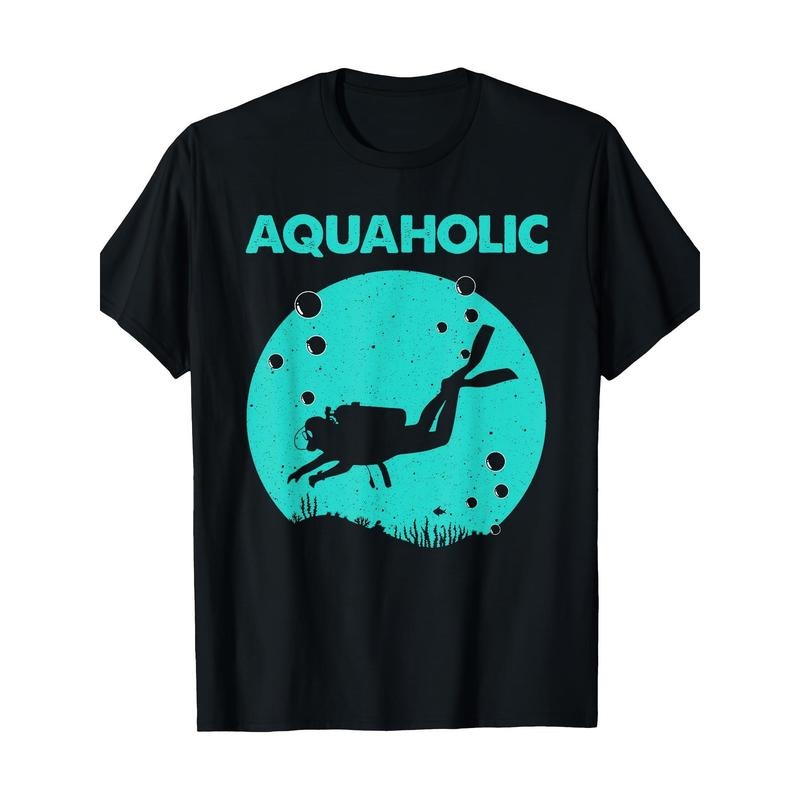 Cool scuba diving theme designed for men and women scuba diving T-shirt Made in USA