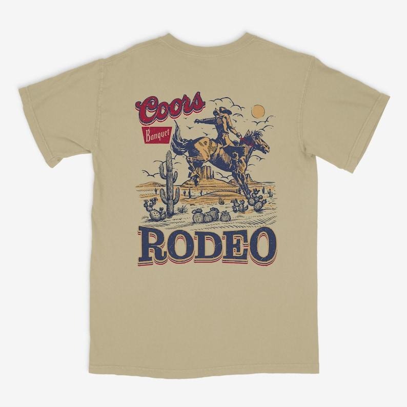 Coor t shirt Rodeo 90s Cowboy T-Shirt, Vintage 2000s Graphic Western Shirt, Retro Coors Tee, Rodeo Relaxed Adult Unisex Shirt, Wild West Gift 2 sides T-shirt, sweater and Hoodie cotton