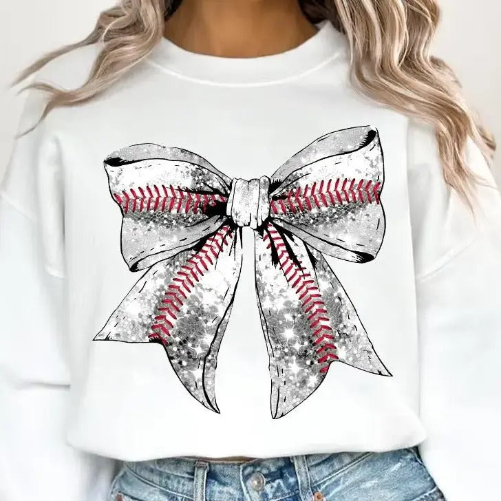 Coquette Bow Game Day, Sports Coquette Bow Disco Ball, Design Bundle, Sports, Basketball, Softball,Coquette Baseball, School Team, Coquette Soccer, Coquette Football, Fall Vibes, Coquette Bow Sweatshirt