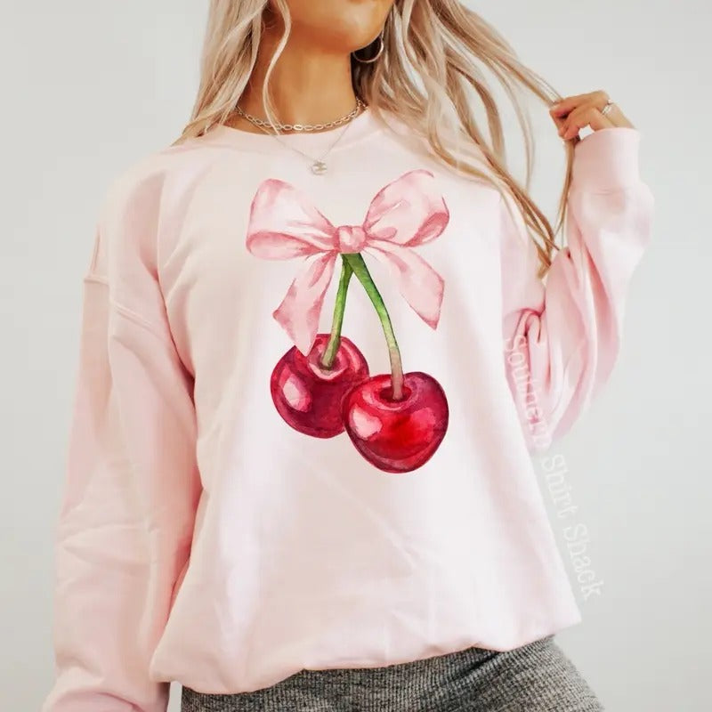 Coquette Cherry Sweatshirt