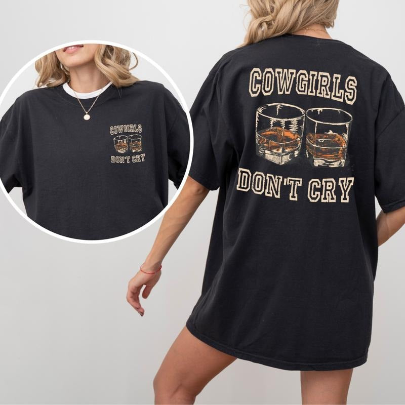 Cowgirls Dont Cry Womens Comfort colors Tee Comfortable Cotton Hoodie, Sweatshirt | WearSparks.com