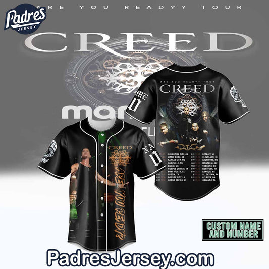 Creed Are You Ready Tour Baseball Jersey Outfit - Music Merch - Padres Jersey Oasis: Elevate Your Baseball Style Game