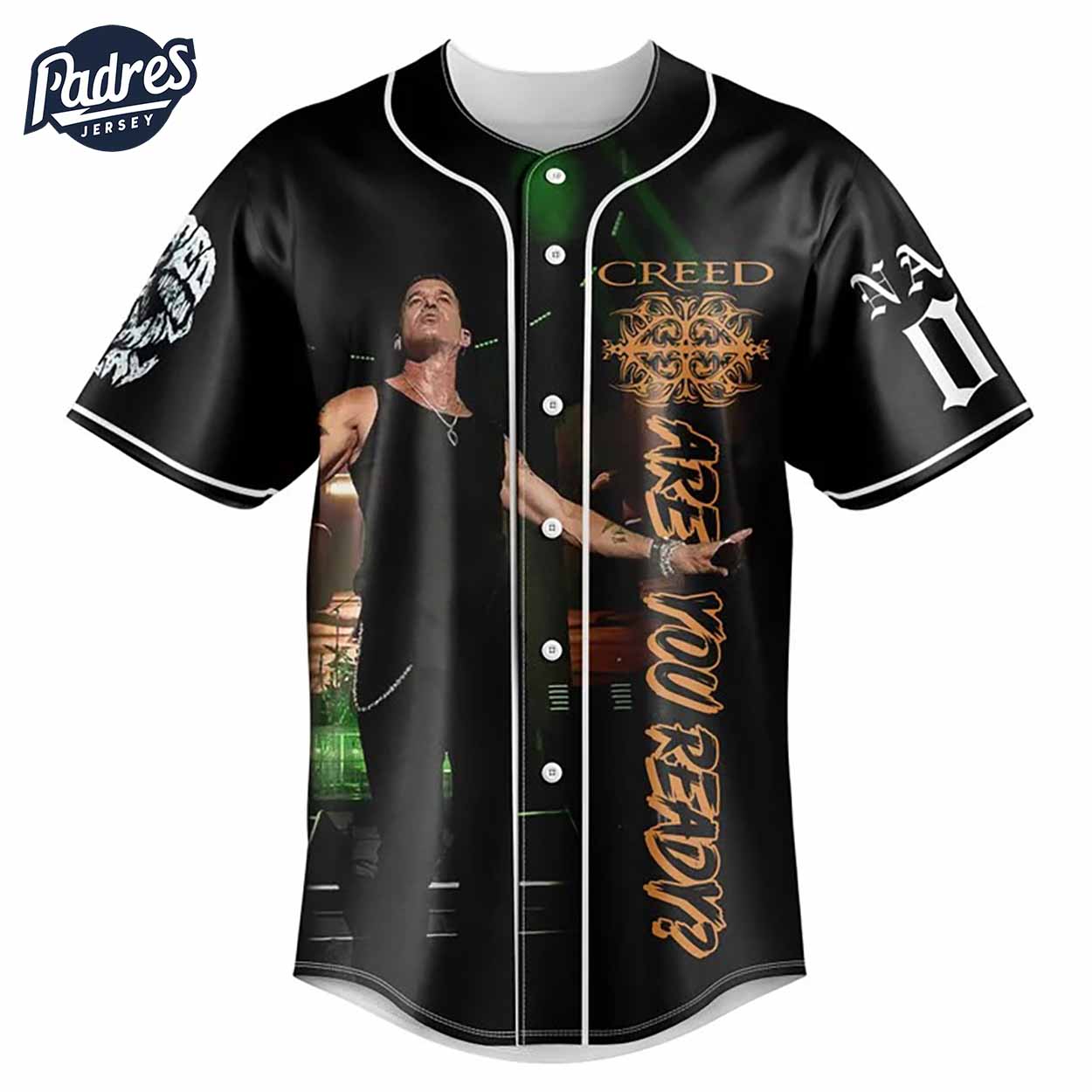 Creed Are You Ready Tour Baseball Jersey Outfit - Music Merch - Padres Jersey Oasis: Elevate Your Baseball Style Game
