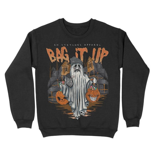Crewneck Sweatshirt - Bag It Up, Halloween, Fall, Spooky Sweatshirt