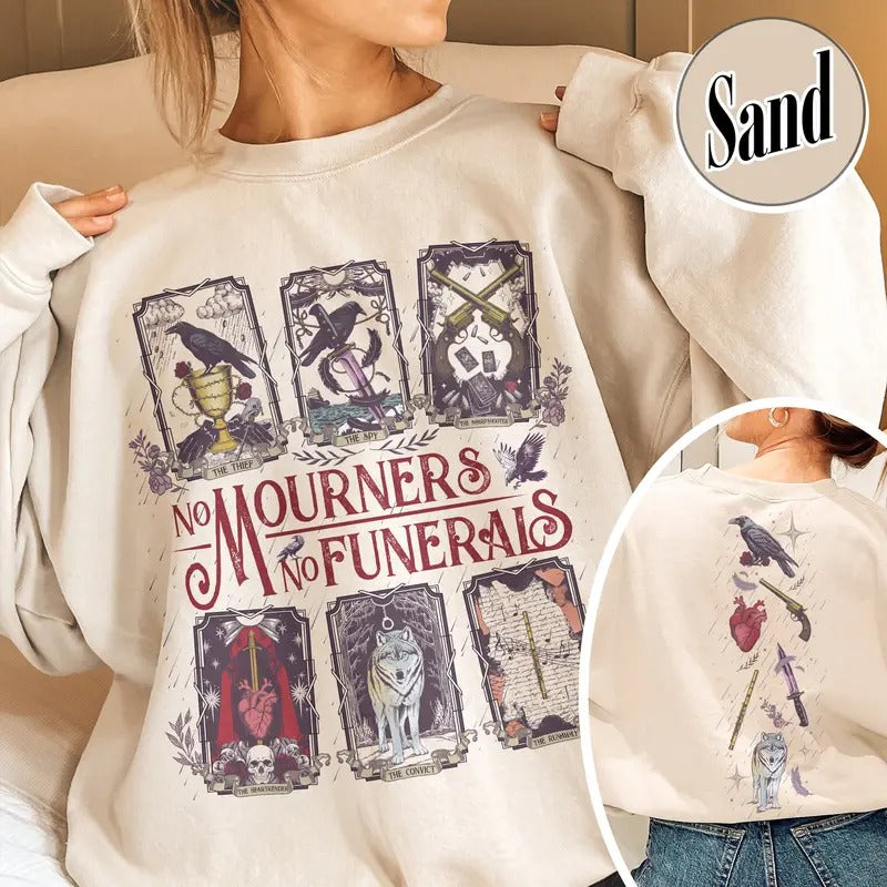 Crows Before Bros Support Your Local Murder Sweatshirt, Crows Before Bros, Crow Lover Sweatshirt, No Mourners No Funerals, Bird Lover Sweatshirt