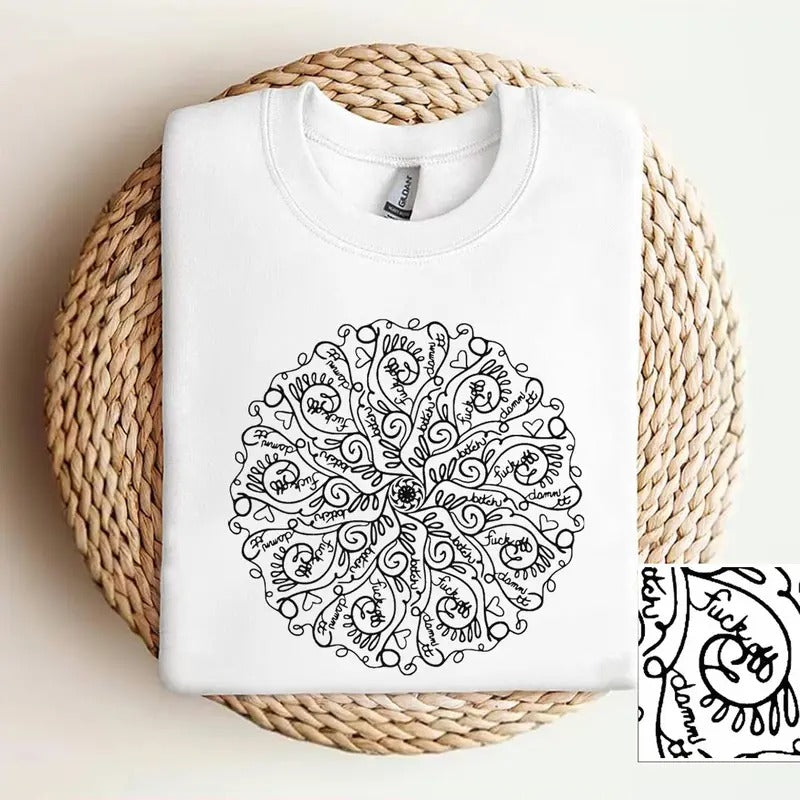 Curse Word Mandala Sweatshirt, TShirt, Hoodie, Funny Shirt | WearSparks.com