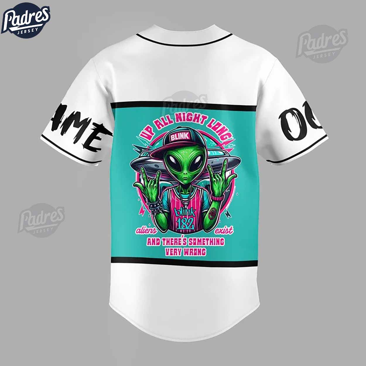 Custom Blink-182 Alien Baseball Jersey - Padres Jersey Oasis: Elevate Your Baseball Style Game