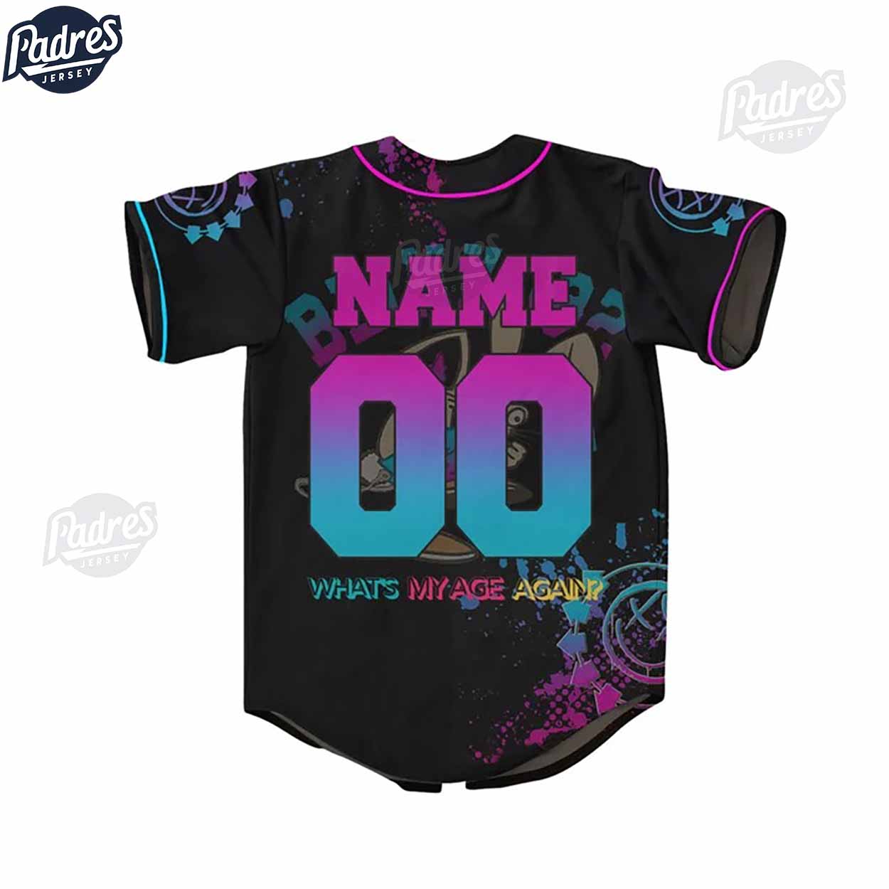 Custom Blink-182 What's My Age Again Baseball Jersey - Padres Jersey Oasis: Elevate Your Baseball Style Game