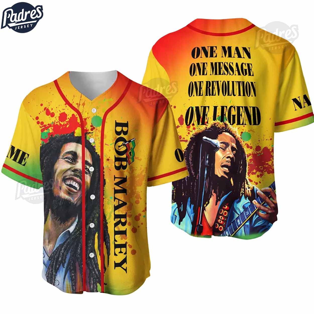Custom Bob Marley One Man Baseball Jersey - Padres Jersey Oasis: Elevate Your Baseball Style Game T-Shirts, Hoodie,...