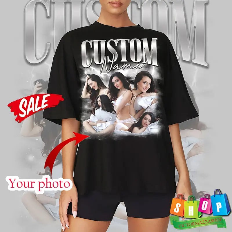 Custom Bootleg T-Shirt, Custom Photo Vintage T Shirts, 90s Vintage Bootleg Custom, Your Own Bootleg Vintage Retro Shirt, HL03
