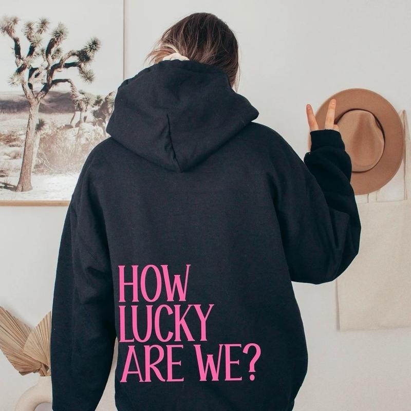 Custom Color Text How Lucky Are We Hoodie, Preppy Stuff Mental Health Shirt, Country Western Sweater, Downtown Girl Sweatshirt, Essentials Hoodie, Girly Shirt