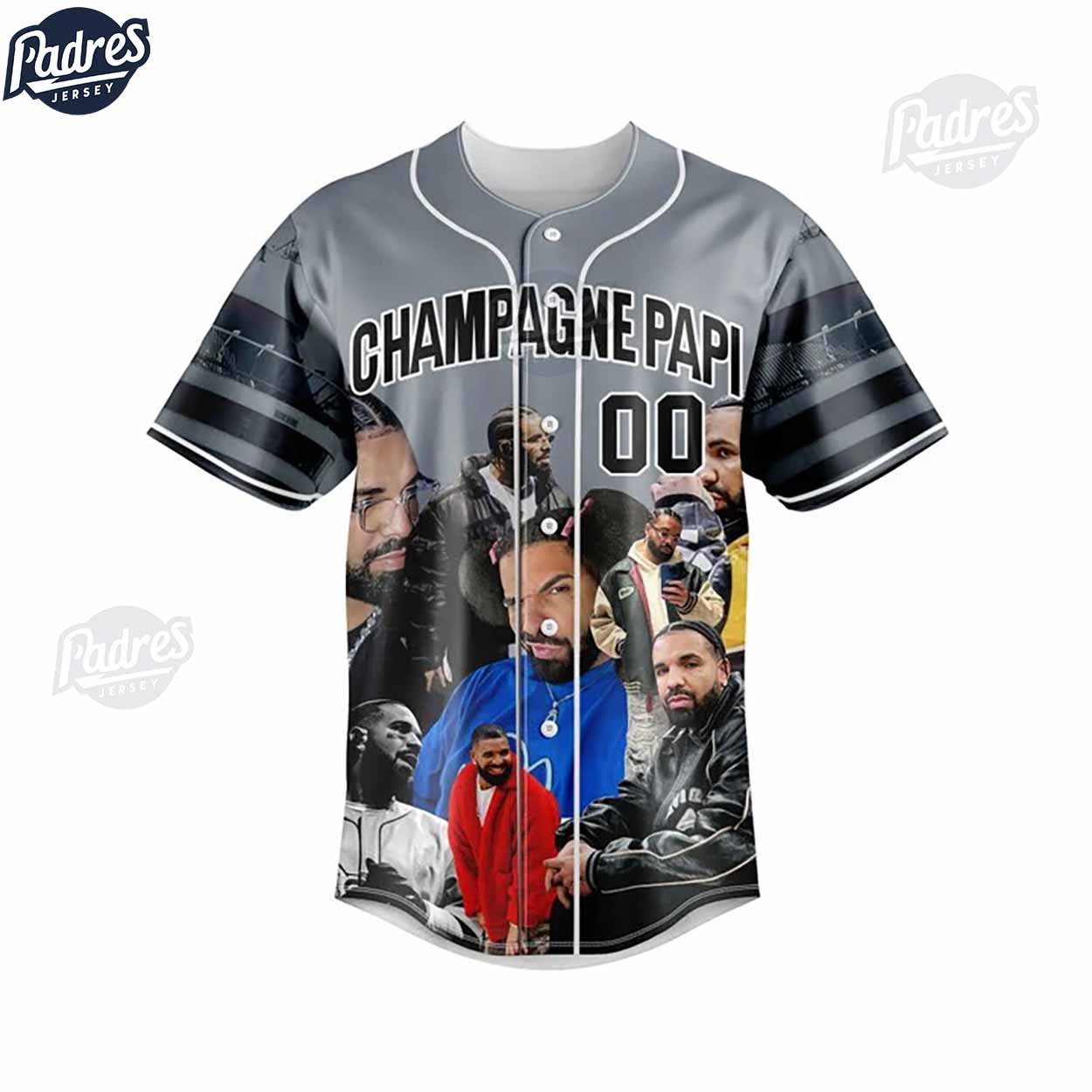 Custom Drake Champagne Papi Baseball Jersey - Padres Jersey Oasis: Elevate Your Baseball Style Game