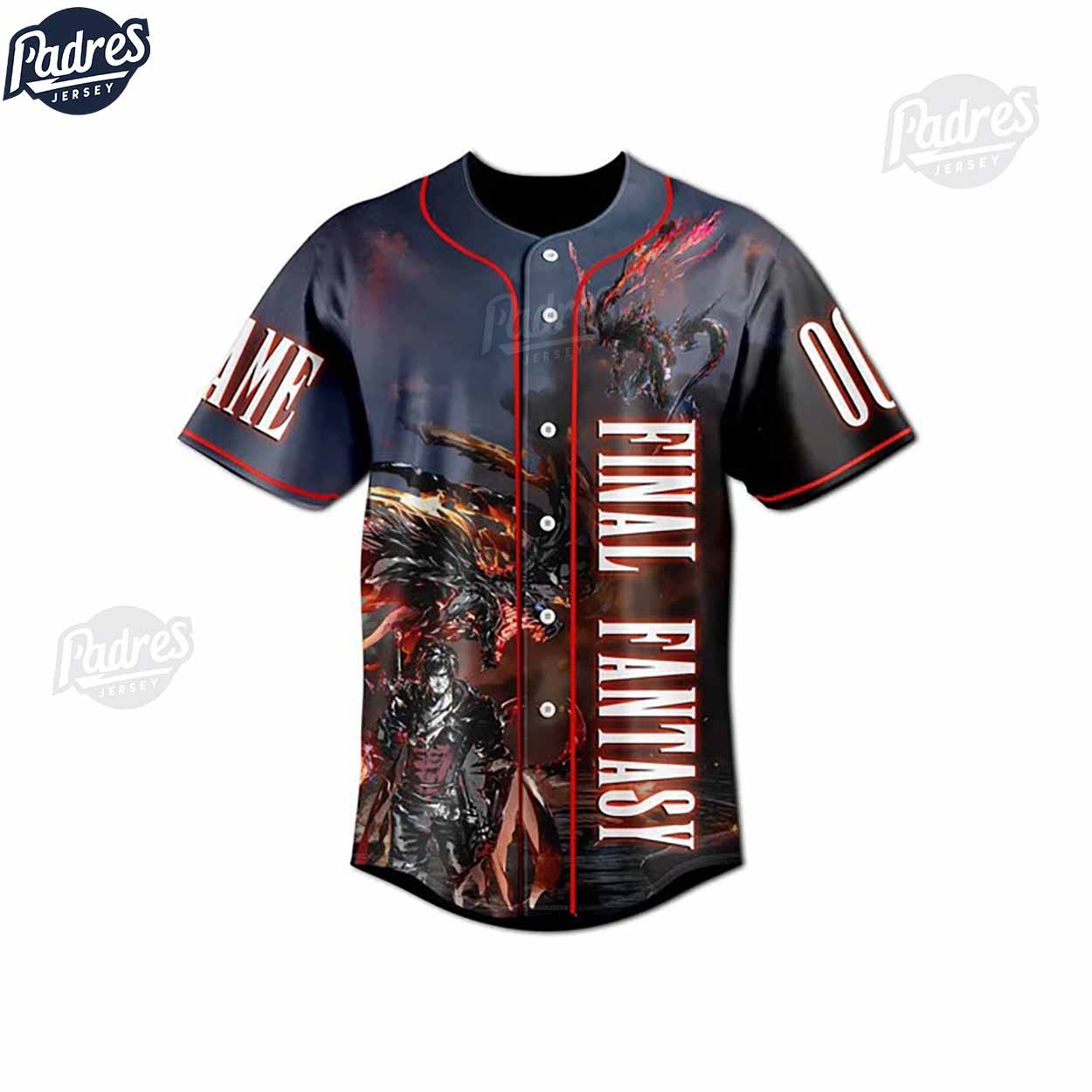 Custom Final Fantasy Game 3D Baseball Jersey - Padres Jersey Oasis: Elevate Your Baseball Style Game