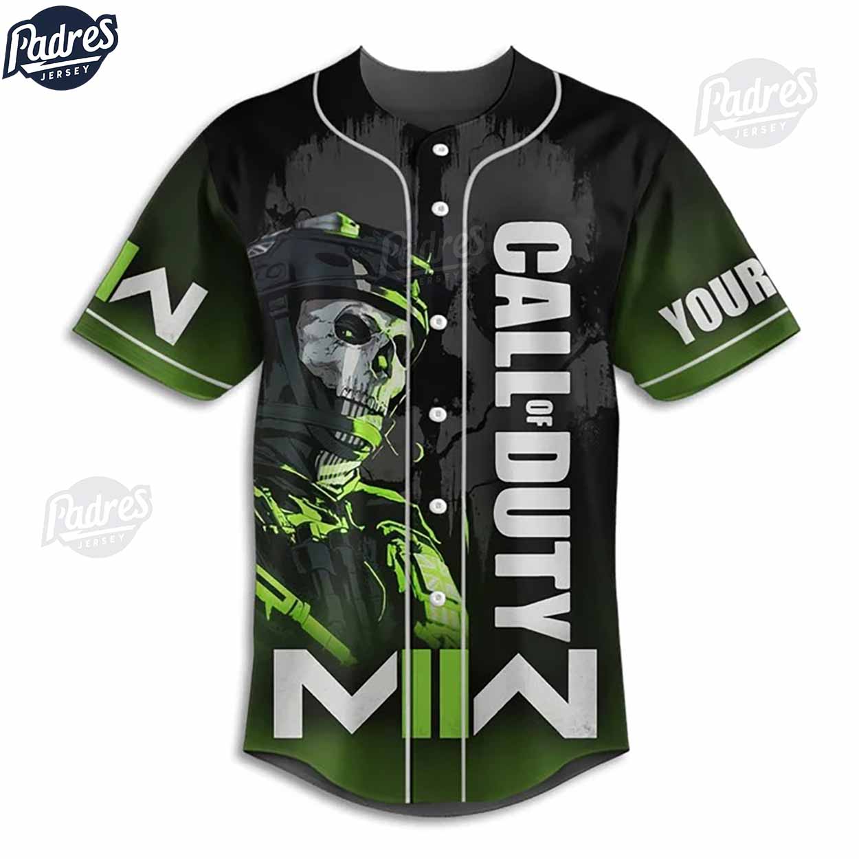 Custom Gamer Call Of Duty Baseball Jersey - Padres Jersey Oasis: Elevate Your Baseball Style Game
