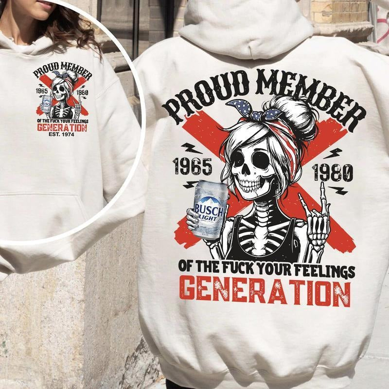 Custom Generation X Year New Version 2 Shirt - 100% Cotton Men's & Women's Grey T-Shirt with Full Colors and Custom Year...